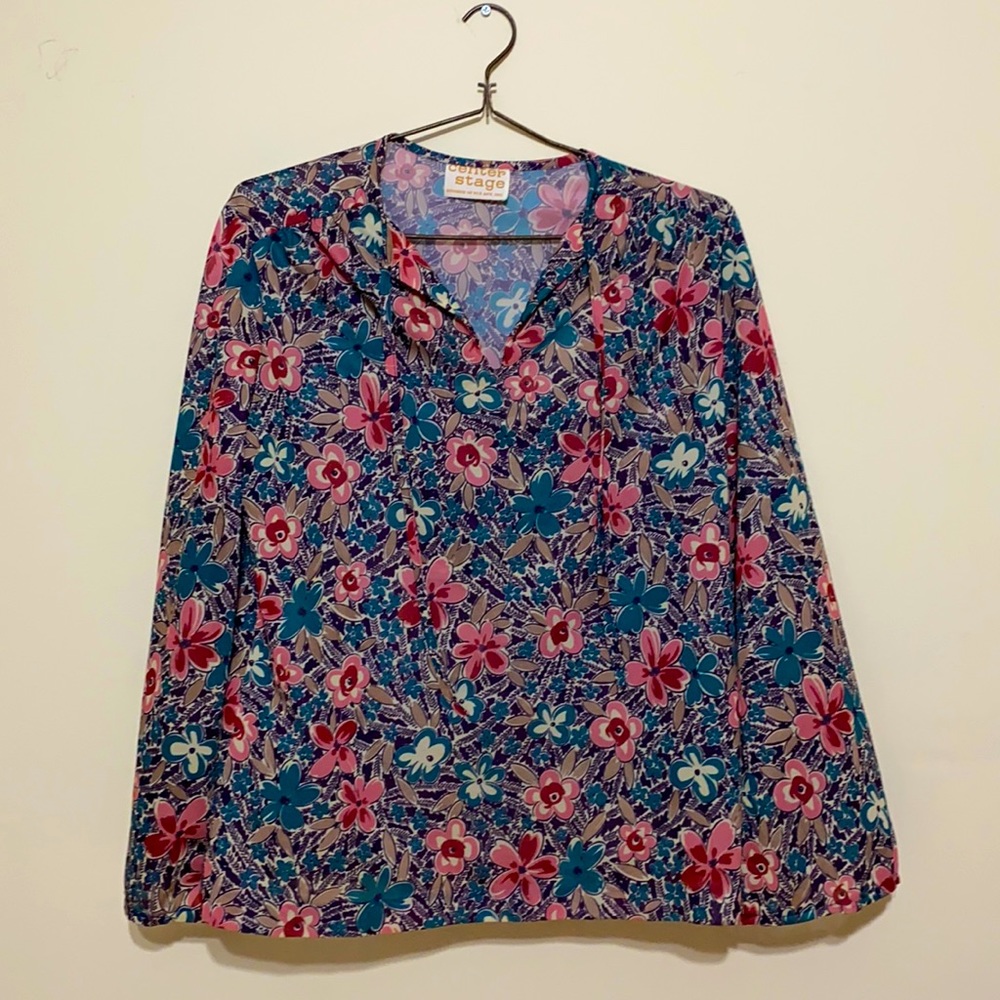 Center Stage Floral Blouse